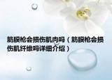 筋膜槍會損傷肌肉嗎（筋膜槍會損傷肌纖維嗎詳細介紹）