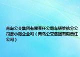 青島公交集團有限責(zé)任公司車輛維修分公司是小微企業(yè)嗎（青島公交集團有限責(zé)任公司）