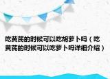 吃黃芪的時(shí)候可以吃胡蘿卜嗎（吃黃芪的時(shí)候可以吃蘿卜嗎詳細(xì)介紹）