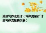測量氣體流量計（氣體流量計 計量氣體流量的儀表）