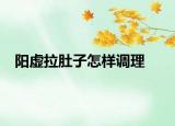 陽虛拉肚子怎樣調(diào)理
