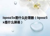 iqooz5x是什么處理器（iqooz5x是什么屏幕）