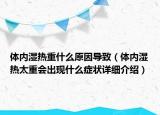 體內(nèi)濕熱重什么原因?qū)е拢w內(nèi)濕熱太重會(huì)出現(xiàn)什么癥狀詳細(xì)介紹）