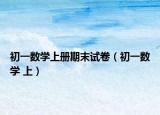 初一數(shù)學(xué)上冊(cè)期末試卷（初一數(shù)學(xué) 上）