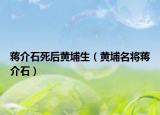 蔣介石死后黃埔生（黃埔名將蔣介石）