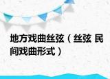 地方戲曲絲弦（絲弦 民間戲曲形式）