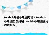 iwatch開(kāi)通心電圖方法（iwatch心電圖怎么開(kāi)啟 iwatch心電圖使用教程介紹）