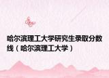哈爾濱理工大學(xué)研究生錄取分?jǐn)?shù)線（哈爾濱理工大學(xué)）