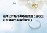 運(yùn)動(dòng)出汗是排毒還是排濕（運(yùn)動(dòng)出汗是排濕氣嗎詳細(xì)介紹）