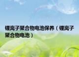 鋰離子聚合物電池保養(yǎng)（鋰離子聚合物電池）