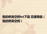 我的修真空間txt下載 百度網盤（我的修真空間）