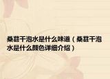 桑葚干泡水是什么味道（桑葚干泡水是什么顏色詳細(xì)介紹）