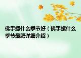 佛手螺什么季節(jié)好（佛手螺什么季節(jié)最肥詳細(xì)介紹）