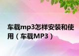 車載mp3怎樣安裝和使用（車載MP3）
