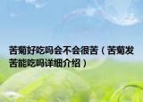 苦菊好吃嗎會不會很苦（苦菊發(fā)苦能吃嗎詳細介紹）