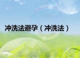 沖洗法避孕（沖洗法）