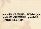 oppo手機打電話黑屏怎么關(guān)閉感應(yīng)（oppo手機怎么取消感應(yīng)黑屏 oppo手機怎么關(guān)閉感應(yīng)黑屏介紹）