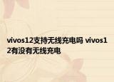 vivos12支持無線充電嗎 vivos12有沒有無線充電
