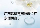 廣東話拼音對照表（廣東話拼音）