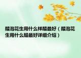醋泡花生用什么樣醋最好（醋泡花生用什么醋最好詳細(xì)介紹）