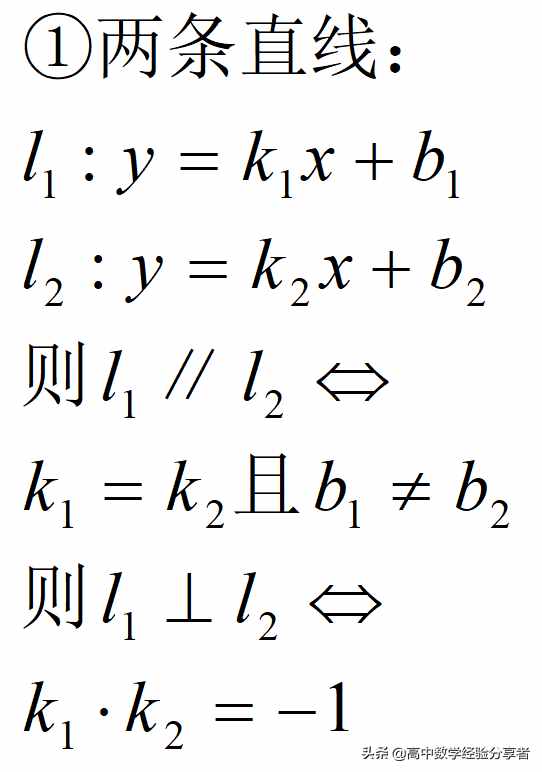 兩直線的位置關(guān)系你知道怎么判定嗎？