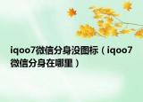 iqoo7微信分身沒圖標（iqoo7微信分身在哪里）