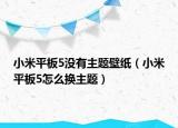 小米平板5沒有主題壁紙（小米平板5怎么換主題）