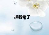 操我老了