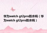華為watch gt2pro防水嗎（華為watch gt2pro防水嗎）