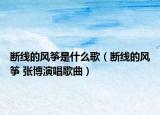 斷線的風(fēng)箏是什么歌（斷線的風(fēng)箏 張博演唱歌曲）