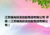 江蘇瑞海投資控股集團(tuán)有限公司 評級（江蘇瑞海投資控股集團(tuán)有限公司）