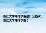 浙江大學海洋學院是什么檔次（浙江大學海洋學院）