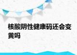 核酸陰性健康碼還會變黃嗎