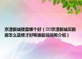京津新城樓盤哪個好（??京津新城買新房怎么裝修才好呢誰能說說呢介紹）