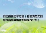 舊房換新房子方法（有誰清楚賣舊房換新房具體要如何操作介紹）