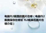 電腦f12截圖的圖片在哪（電腦f12截圖保存在哪里 f12截屏后圖片在哪介紹）