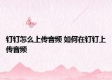 釘釘怎么上傳音頻 如何在釘釘上傳音頻