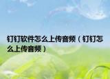 釘釘軟件怎么上傳音頻（釘釘怎么上傳音頻）