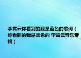 李霄云你看到的我是藍(lán)色的歌詞（你看到的我是藍(lán)色的 李霄云音樂(lè)專(zhuān)輯）