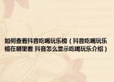 如何查看抖音吃喝玩樂榜（抖音吃喝玩樂榜在哪里看 抖音怎么顯示吃喝玩樂介紹）