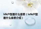 ldk戶型是什么意思（lofe戶型是什么意思介紹）