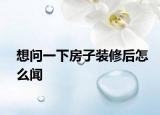 想問一下房子裝修后怎么聞