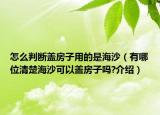 怎么判斷蓋房子用的是海沙（有哪位清楚海沙可以蓋房子嗎?介紹）