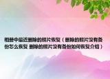 相冊中最近刪除的照片恢復(fù)（刪除的照片沒有備份怎么恢復(fù) 刪除的照片沒有備份如何恢復(fù)介紹）