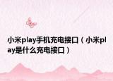 小米play手機(jī)充電接口（小米play是什么充電接口）