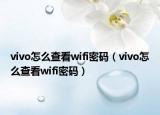 vivo怎么查看wifi密碼（vivo怎么查看wifi密碼）