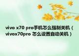 vivo x70 pro手機怎么強制關(guān)機（vivox70pro 怎么設(shè)置自動關(guān)機）