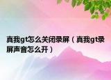 真我gt怎么關閉錄屏（真我gt錄屏聲音怎么開）