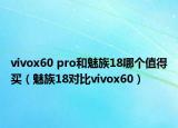vivox60 pro和魅族18哪個(gè)值得買（魅族18對比vivox60）