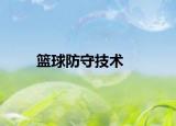 籃球防守技術(shù)